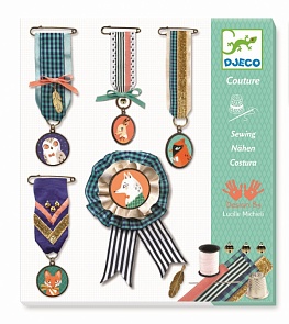 Набор для творчества – Медали, с лентами и нитками (Djeco, 09846k)